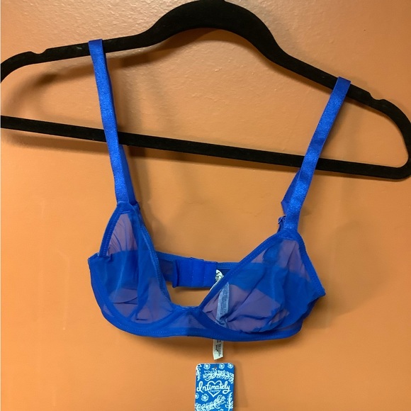 Free People NWT Blue Bra Size 32D - Picture 1 of 4